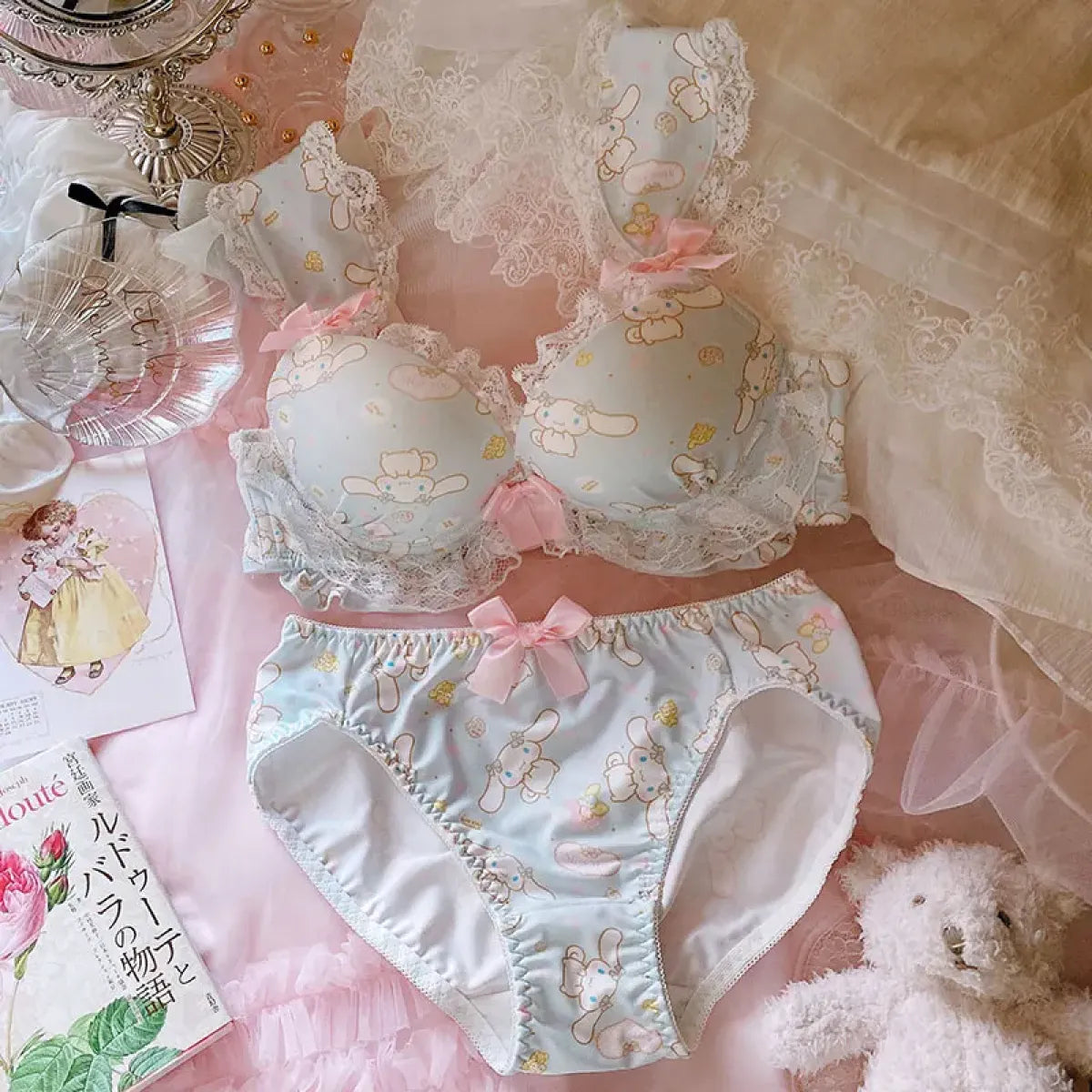 Harajuku Kawaii Cinnamoroll Lingerie Set