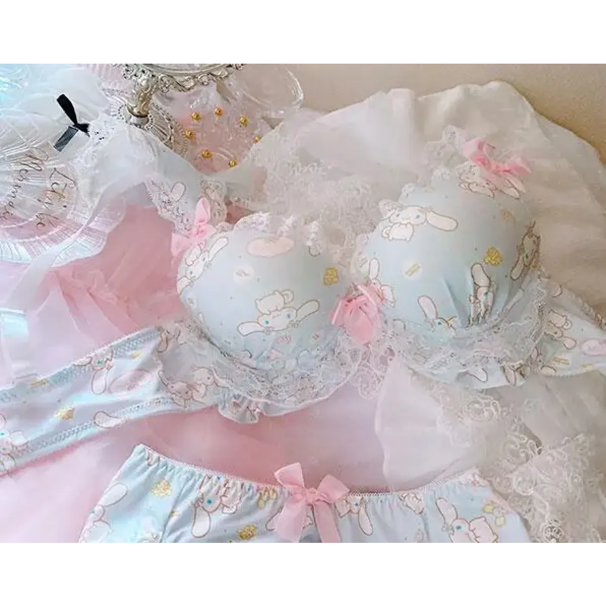 Harajuku Kawaii Cinnamoroll Lingerie Set
