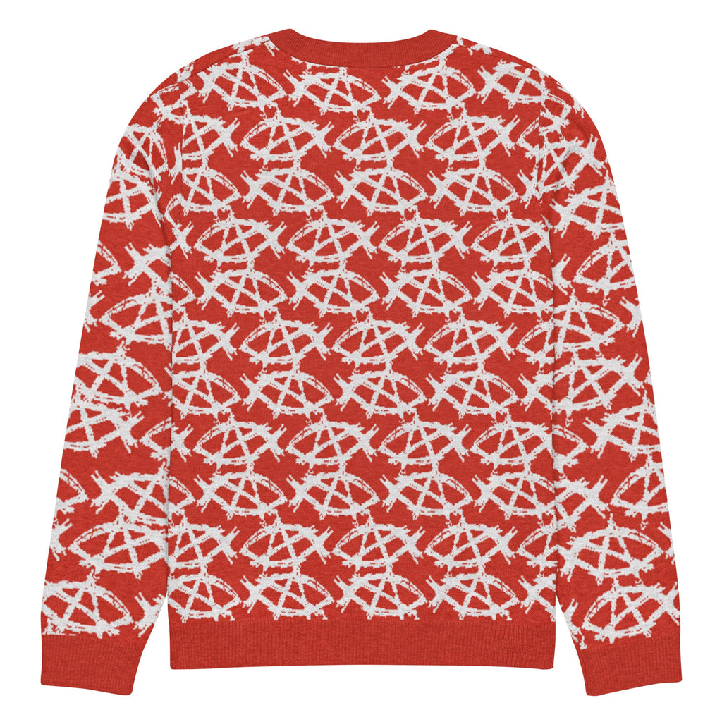 Anarchochristian Knitted crew neck ugly christmas sweater