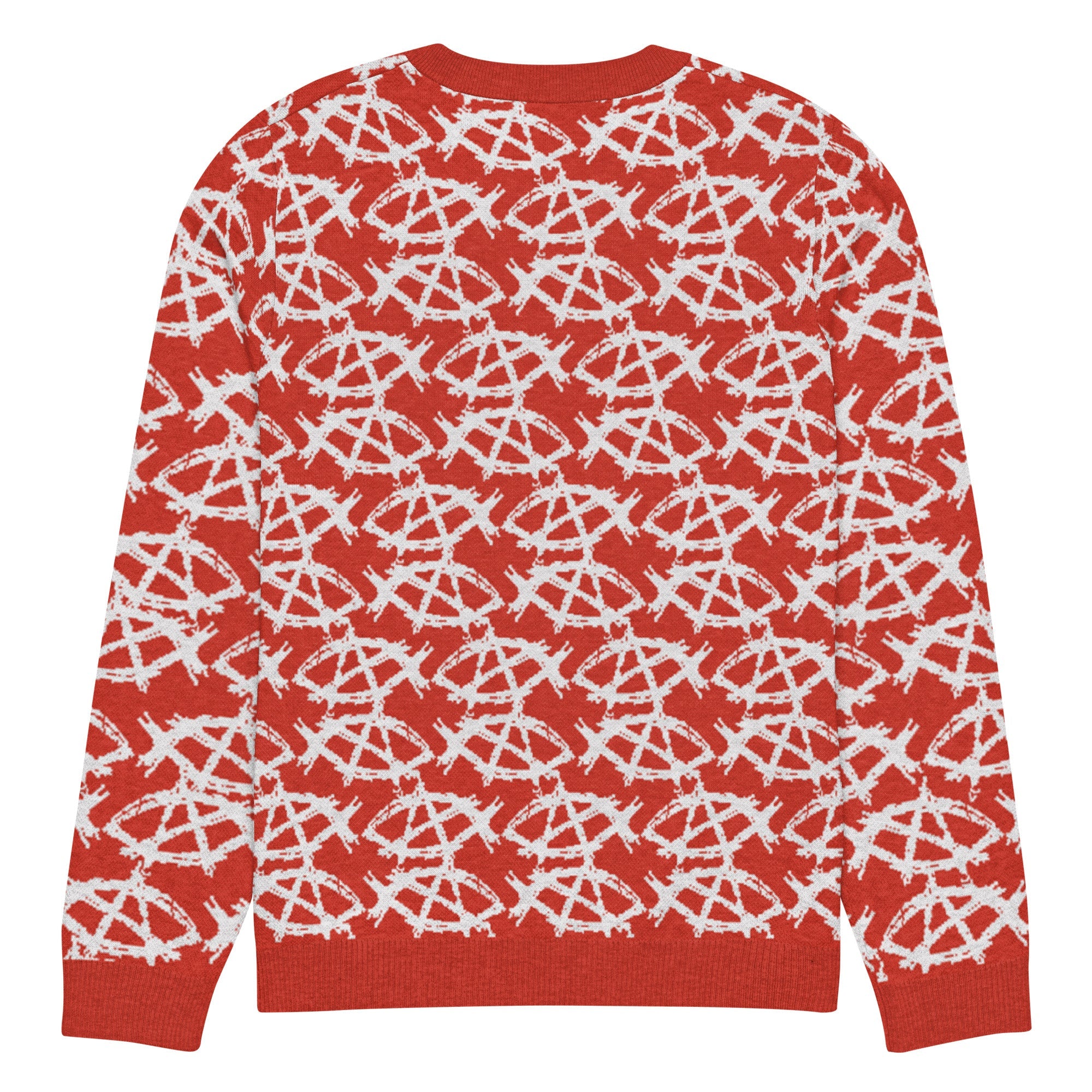 Anarchochristian Knitted crew neck ugly christmas sweater