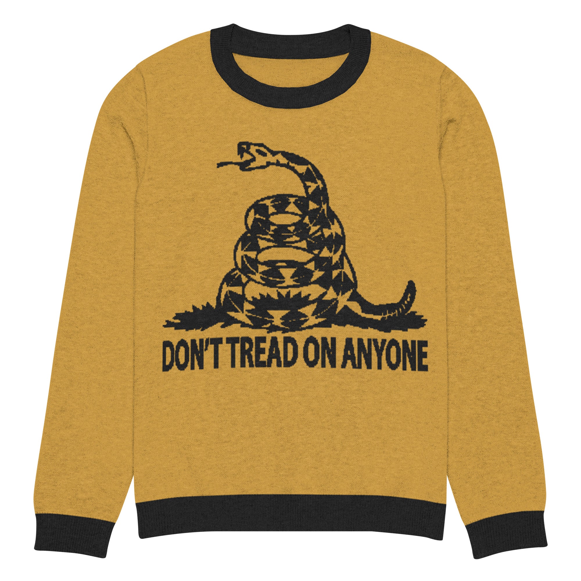 Don't Tread on ANyone Knitted Ugly Christmas  sweater