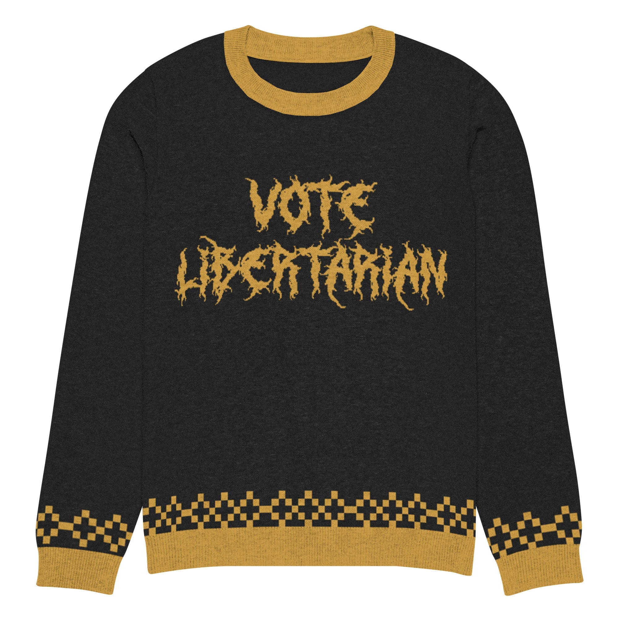 Knitted crew neck sweater