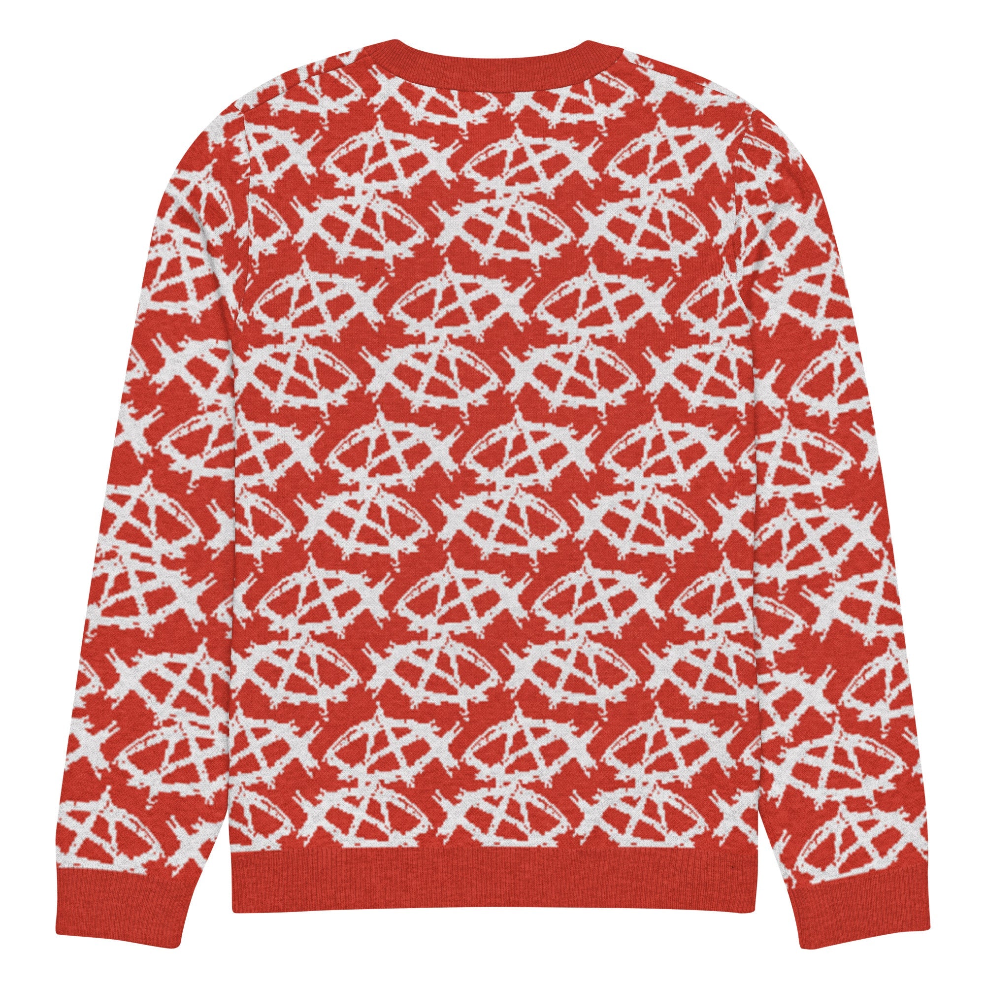 Anarchochristian Knitted crew neck ugly christmas sweater