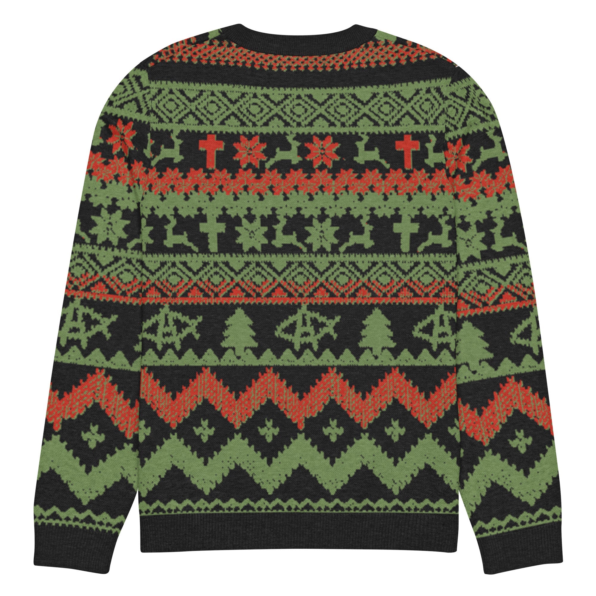 AnarchoChristian No King but Christ Knitted Ugly Christmas Sweater
