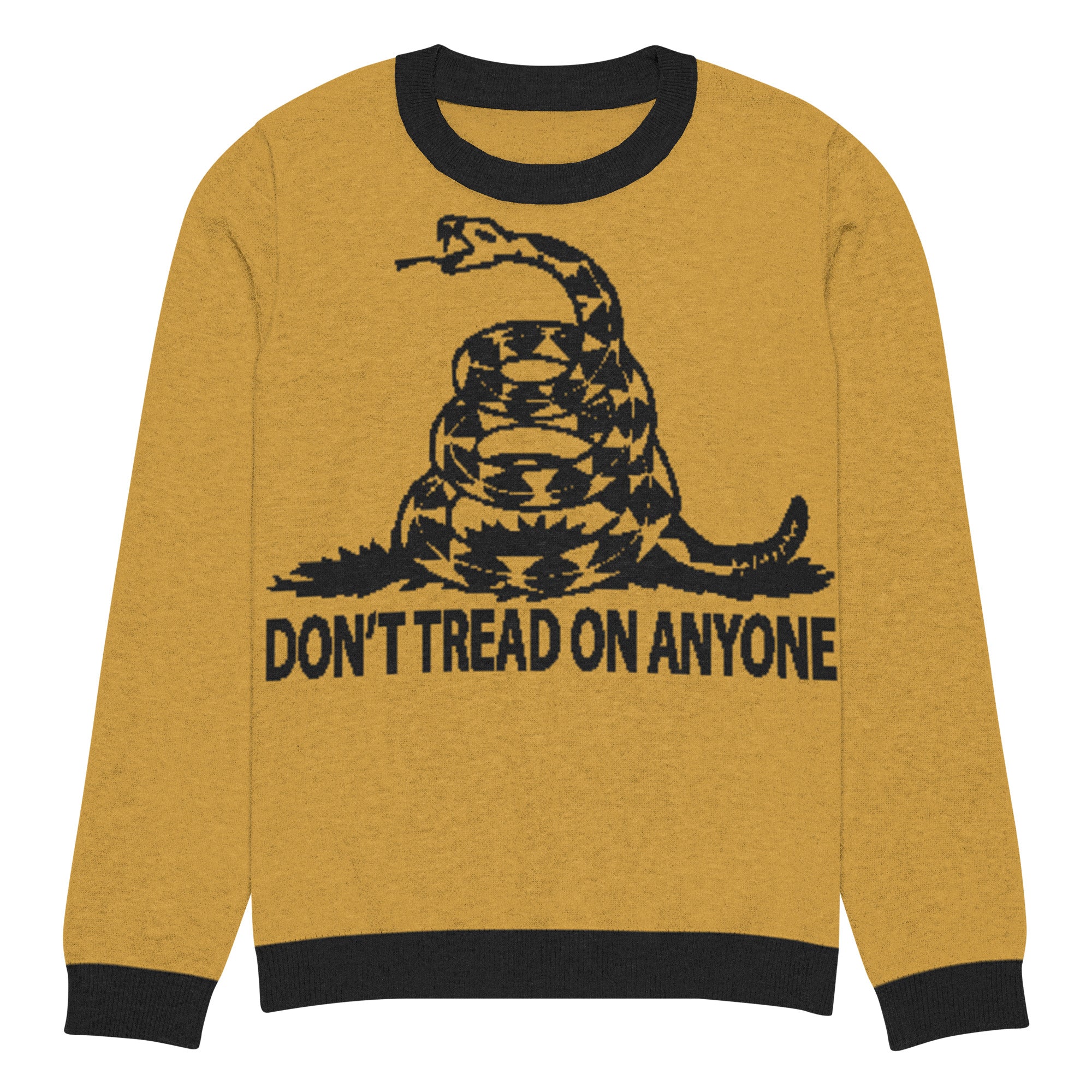 Don't Tread on ANyone Knitted Ugly Christmas  sweater