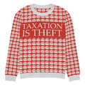 Taxation is theft Porcupine Knitted Ugly Christmas sweater