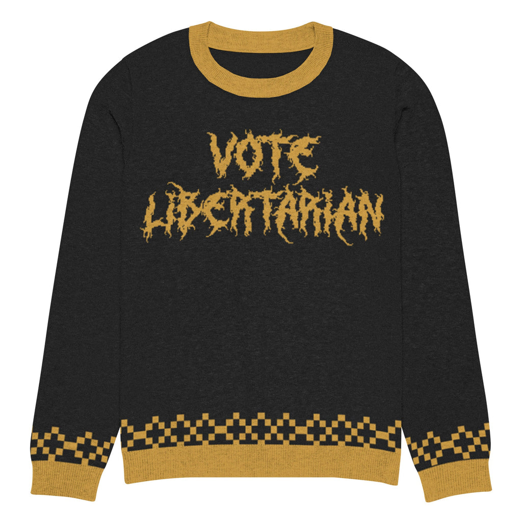 Knitted crew neck sweater