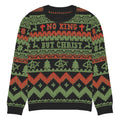 AnarchoChristian No King but Christ Knitted Ugly Christmas Sweater