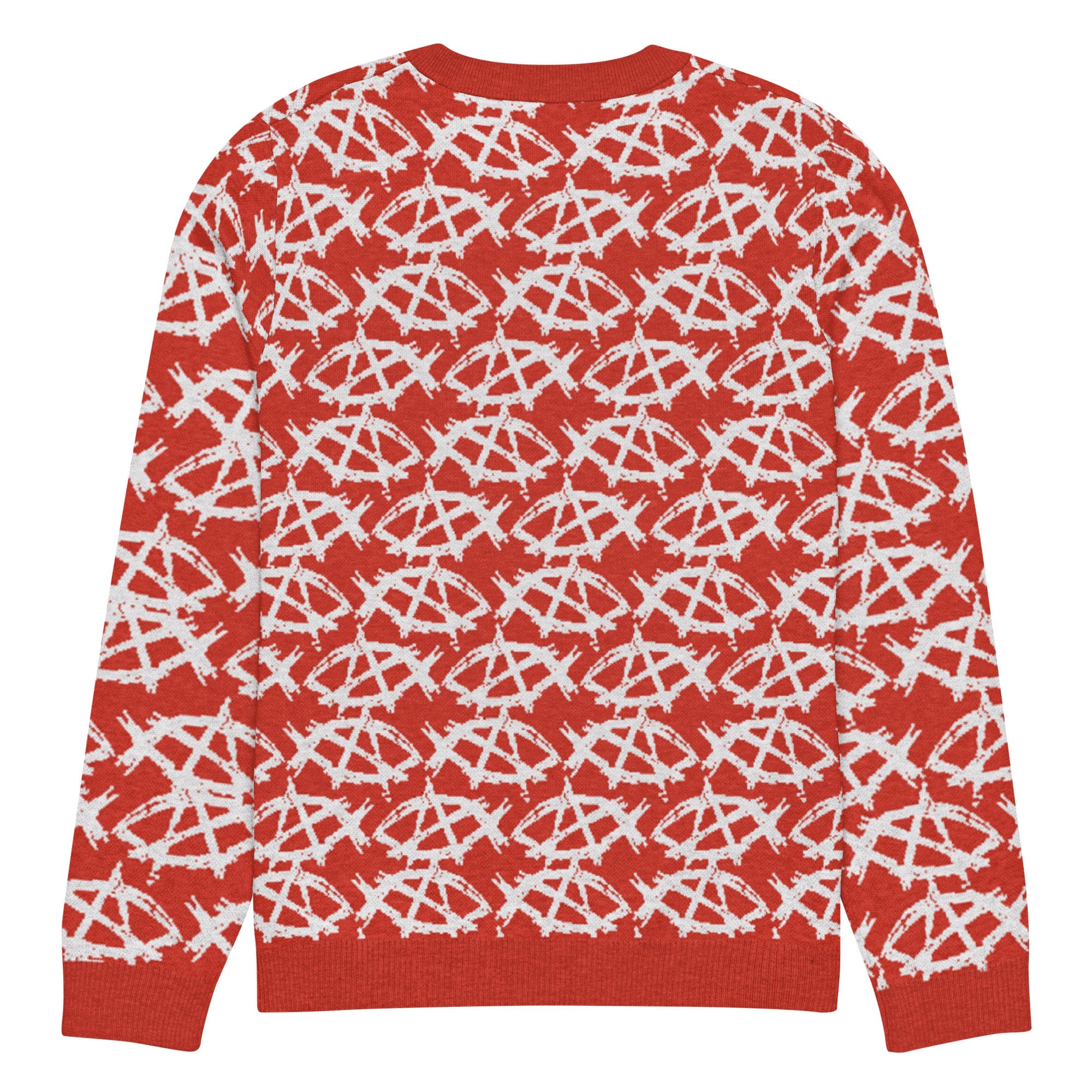 Anarchochristian Knitted crew neck ugly christmas sweater