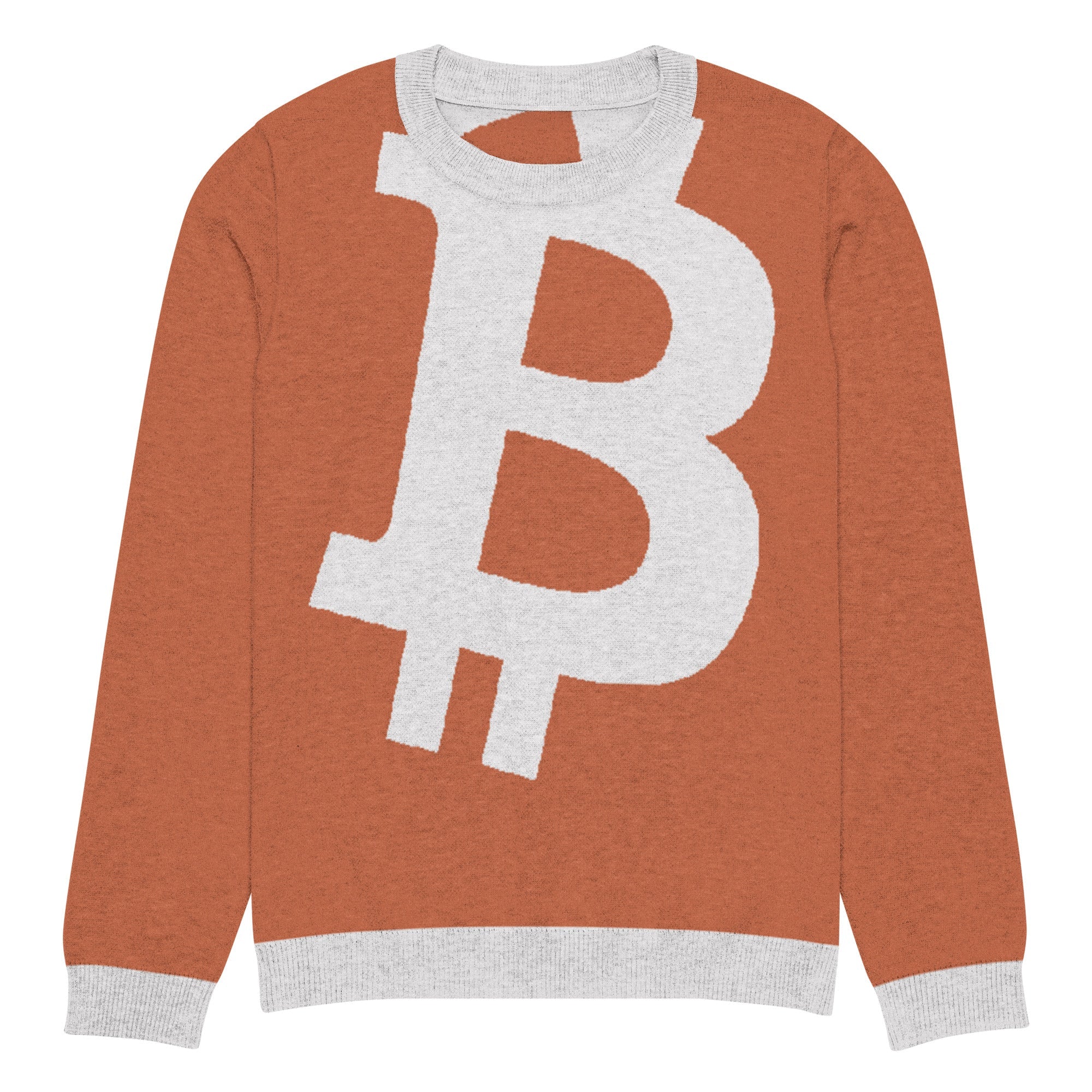 Bitcoin Knitted crew neck sweater