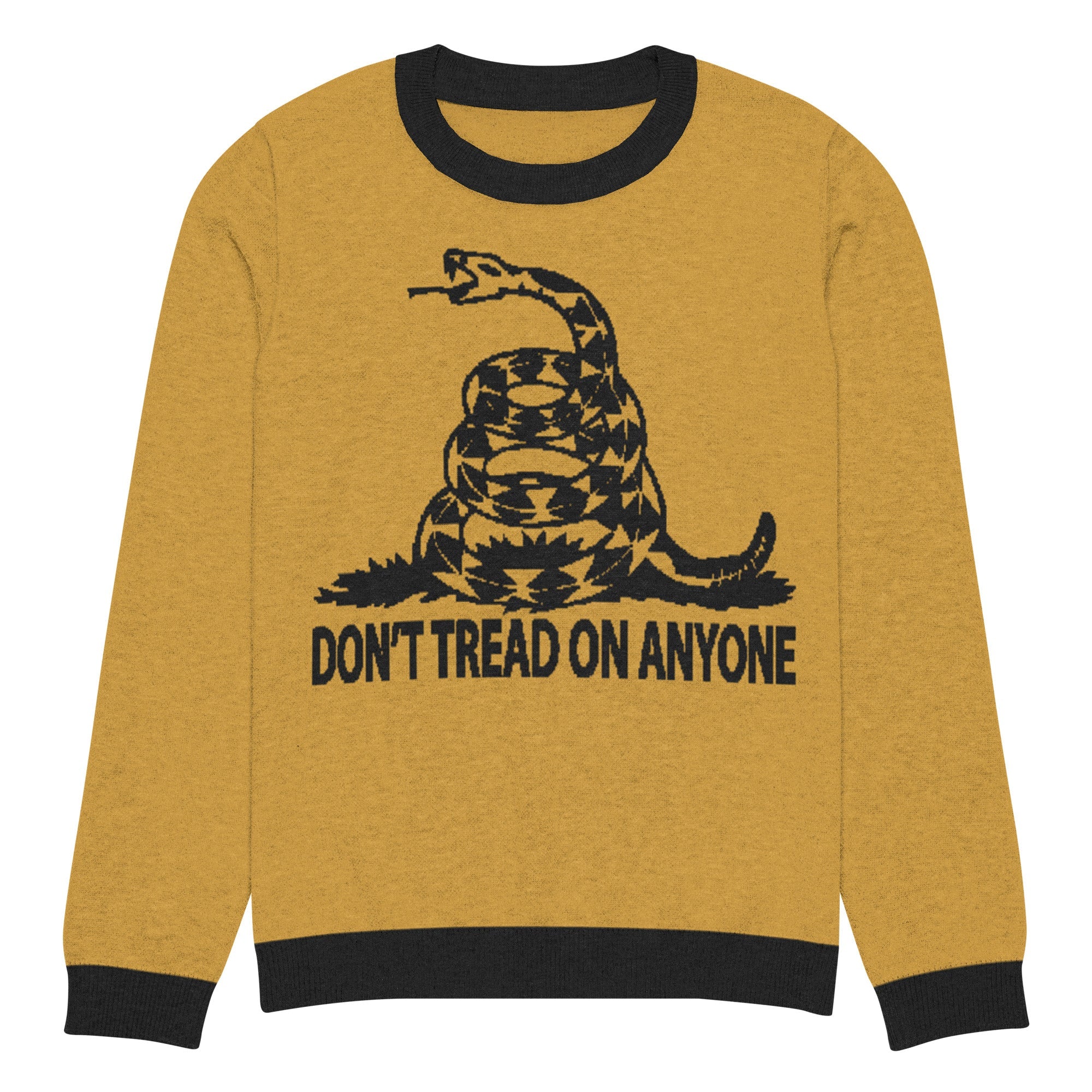 Don't Tread on ANyone Knitted Ugly Christmas  sweater