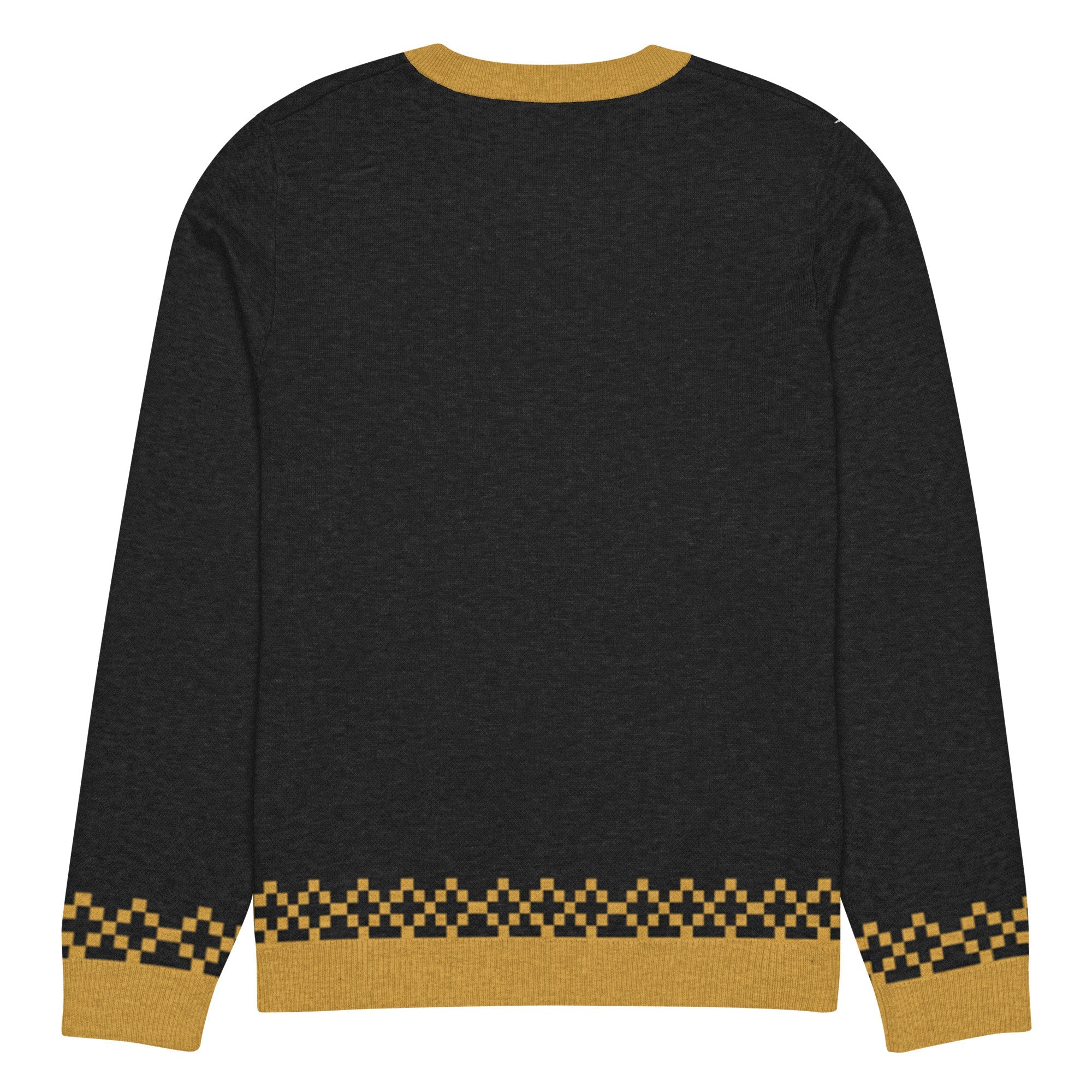 Knitted crew neck sweater