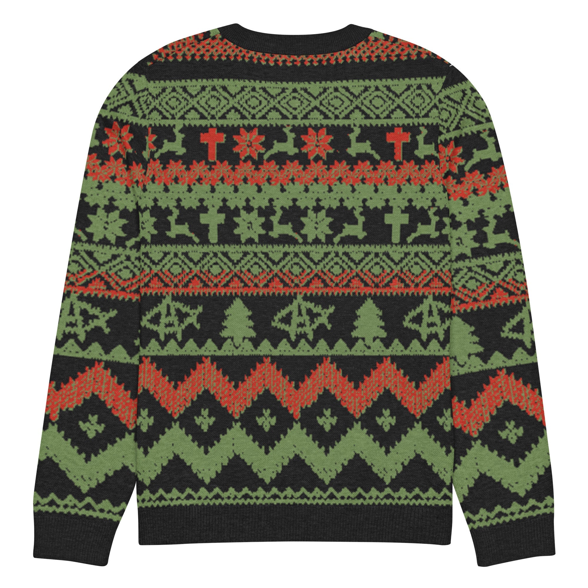 AnarchoChristian No King but Christ Knitted Ugly Christmas Sweater