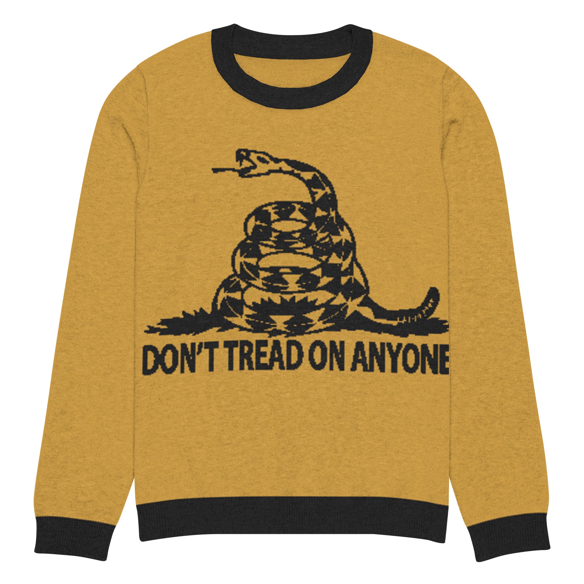 Don't Tread on ANyone Knitted Ugly Christmas  sweater
