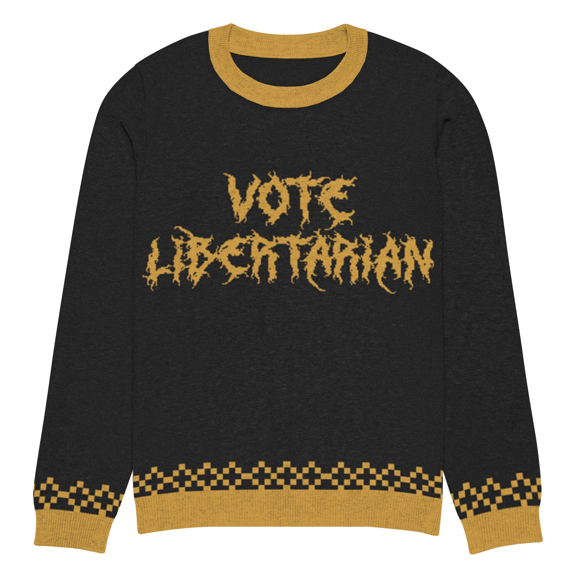 Knitted crew neck sweater