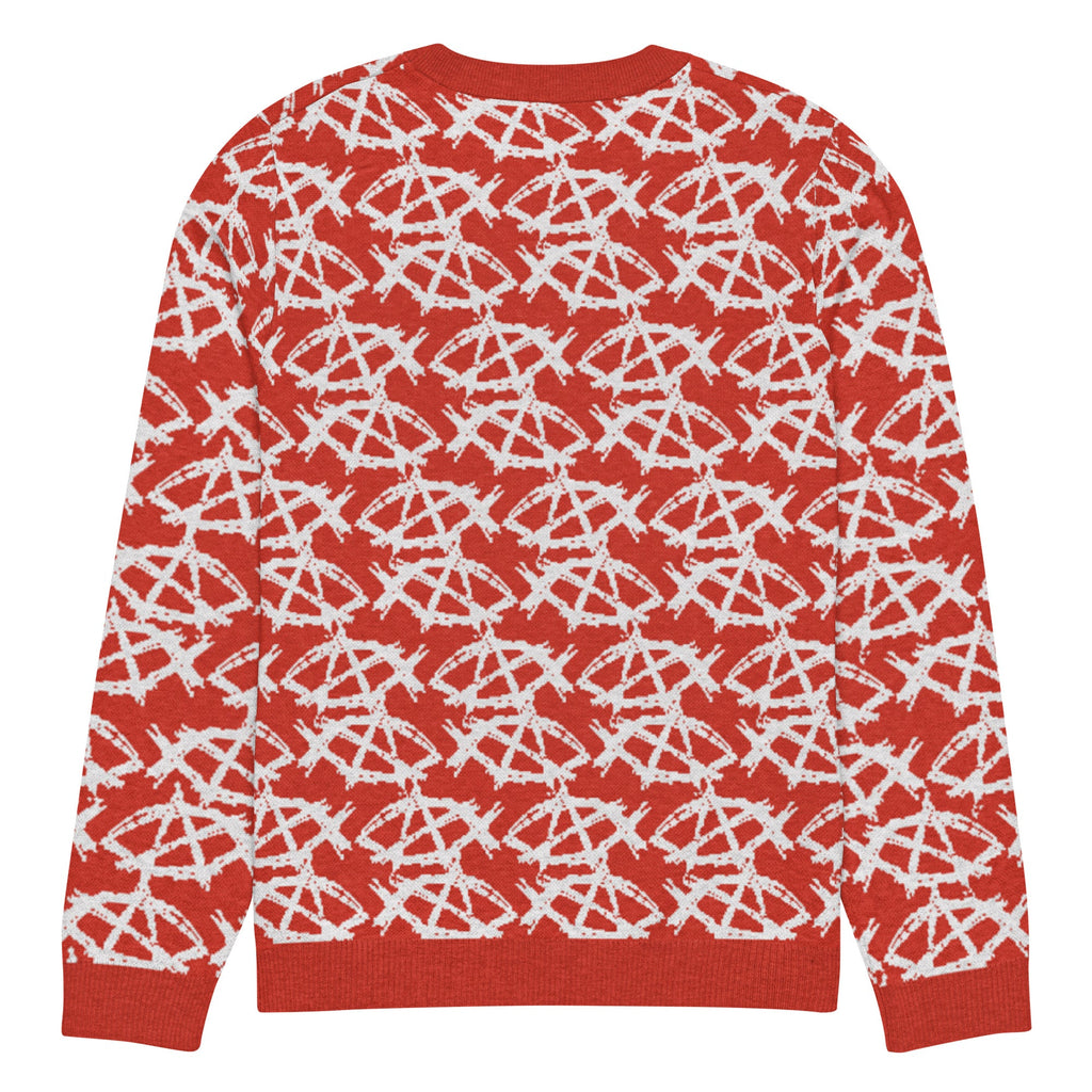 Anarchochristian Knitted crew neck ugly christmas sweater