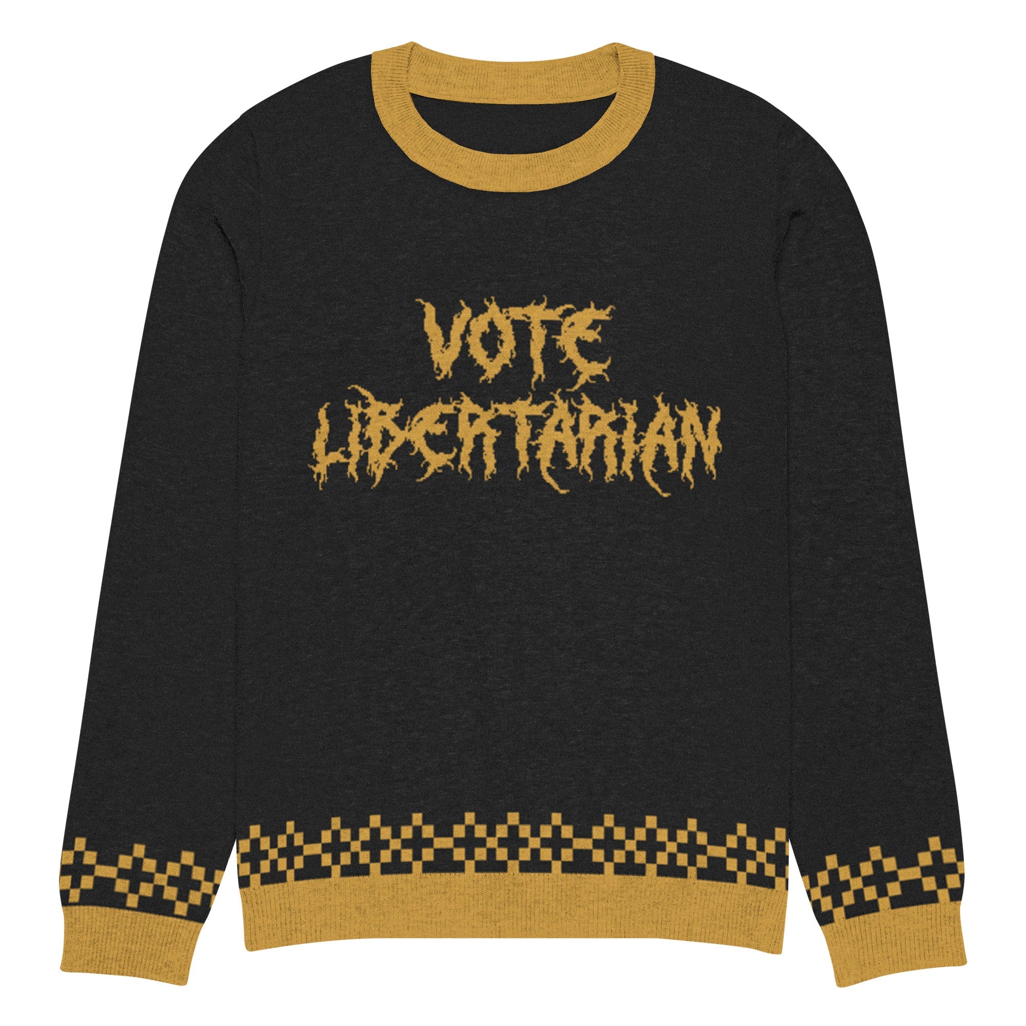 Knitted crew neck sweater