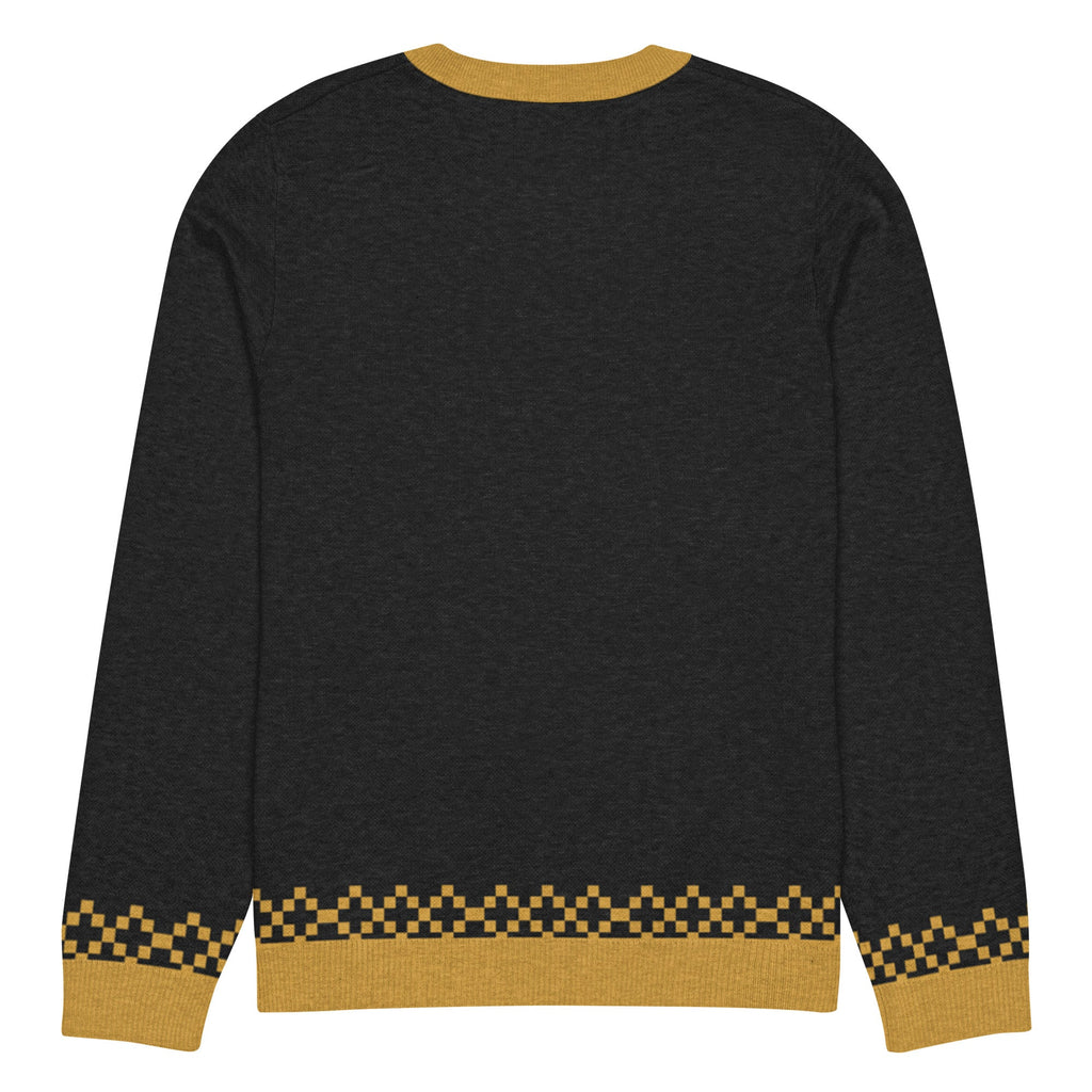 Knitted crew neck sweater