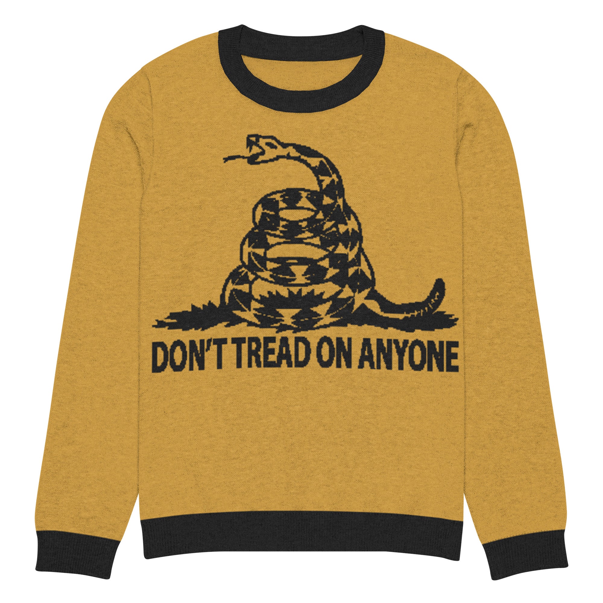 Don't Tread on ANyone Knitted Ugly Christmas  sweater