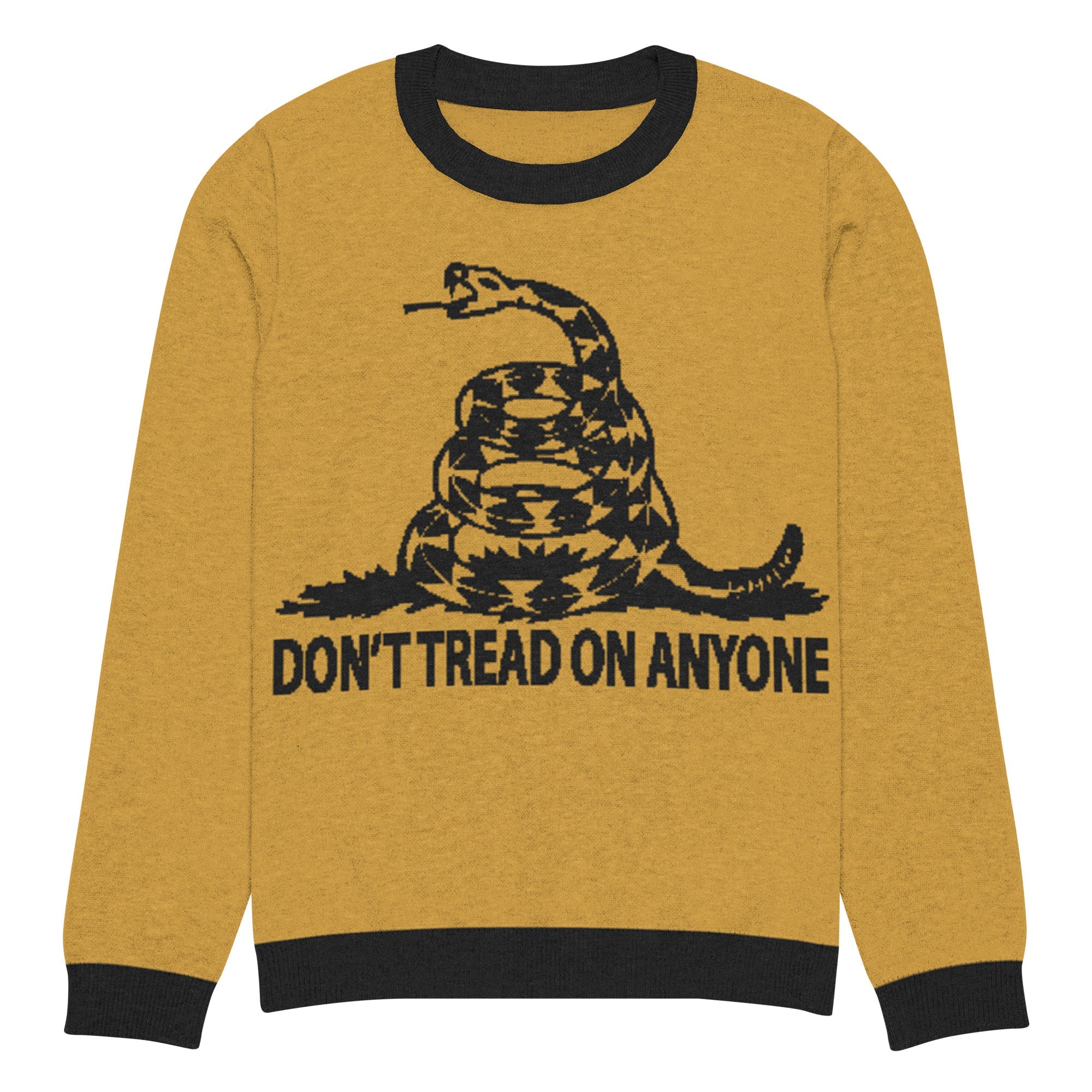 Don't Tread on ANyone Knitted Ugly Christmas  sweater