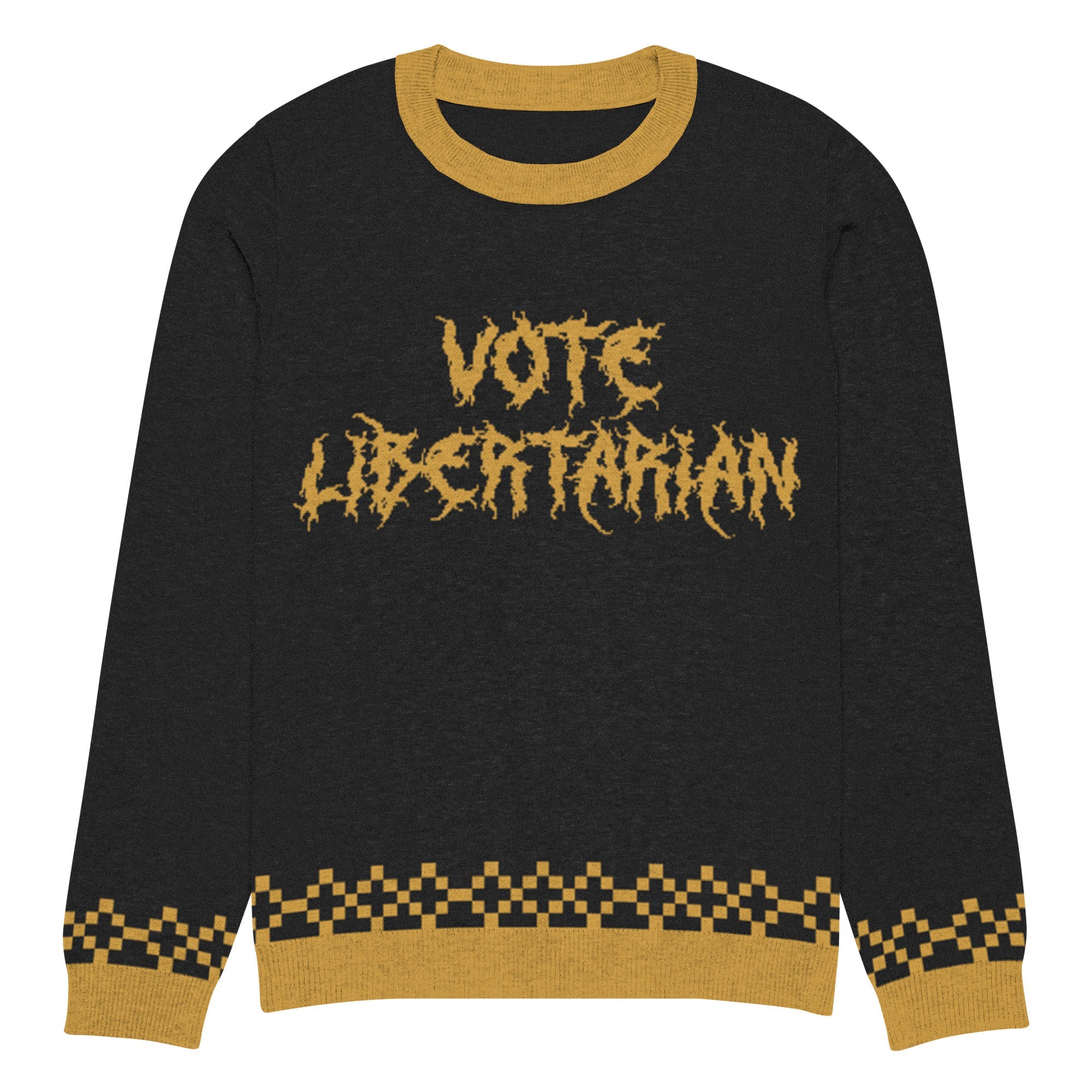 Knitted crew neck sweater