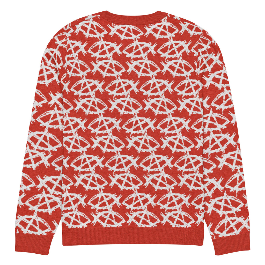 Anarchochristian Knitted crew neck ugly christmas sweater