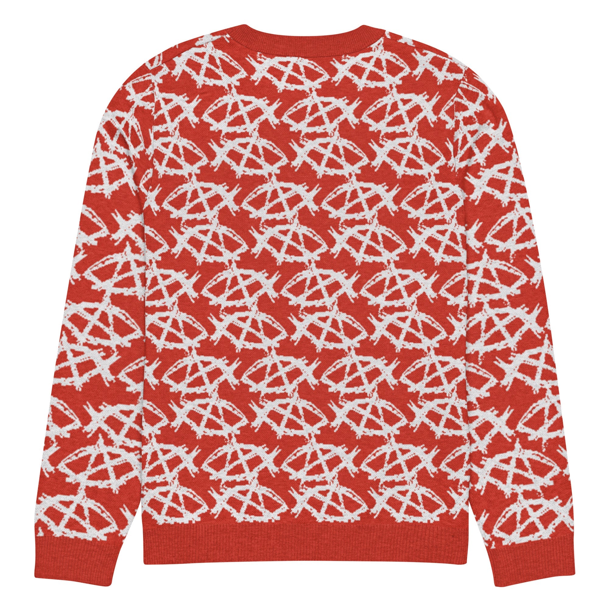 Anarchochristian Knitted crew neck ugly christmas sweater