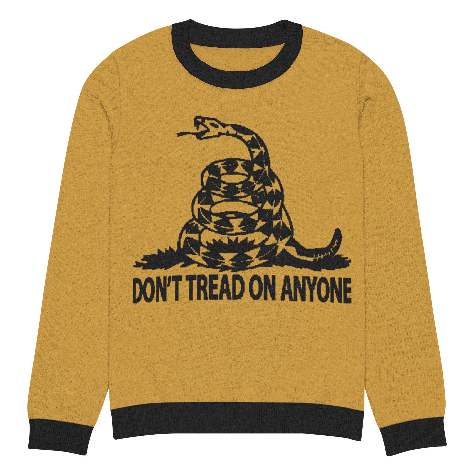 Don't Tread on ANyone Knitted Ugly Christmas  sweater