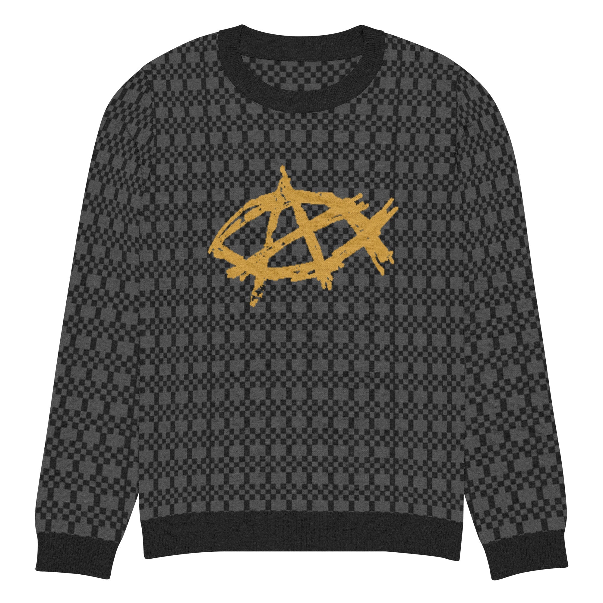 AnarchoChristian Knitted crew neck sweater