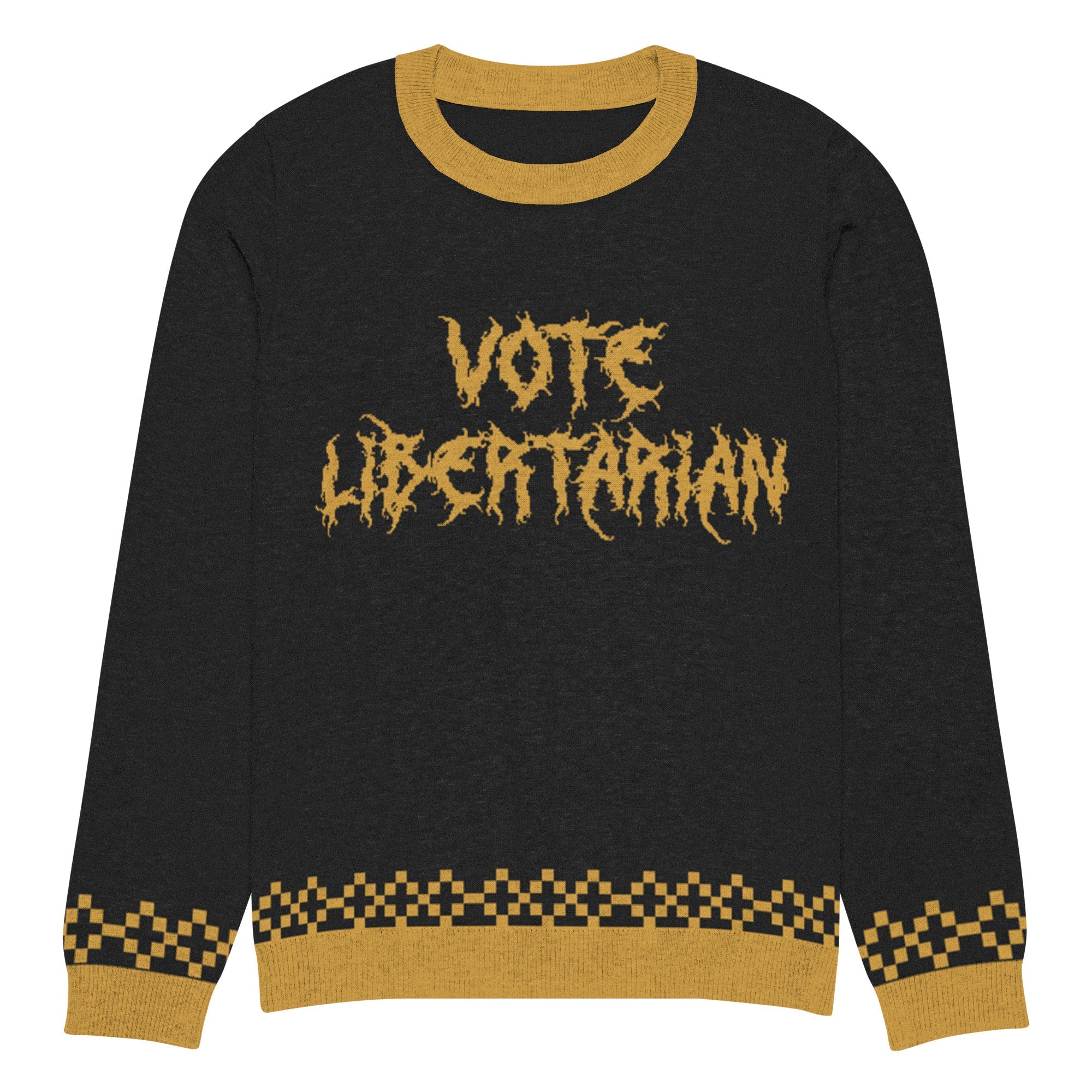 Knitted crew neck sweater