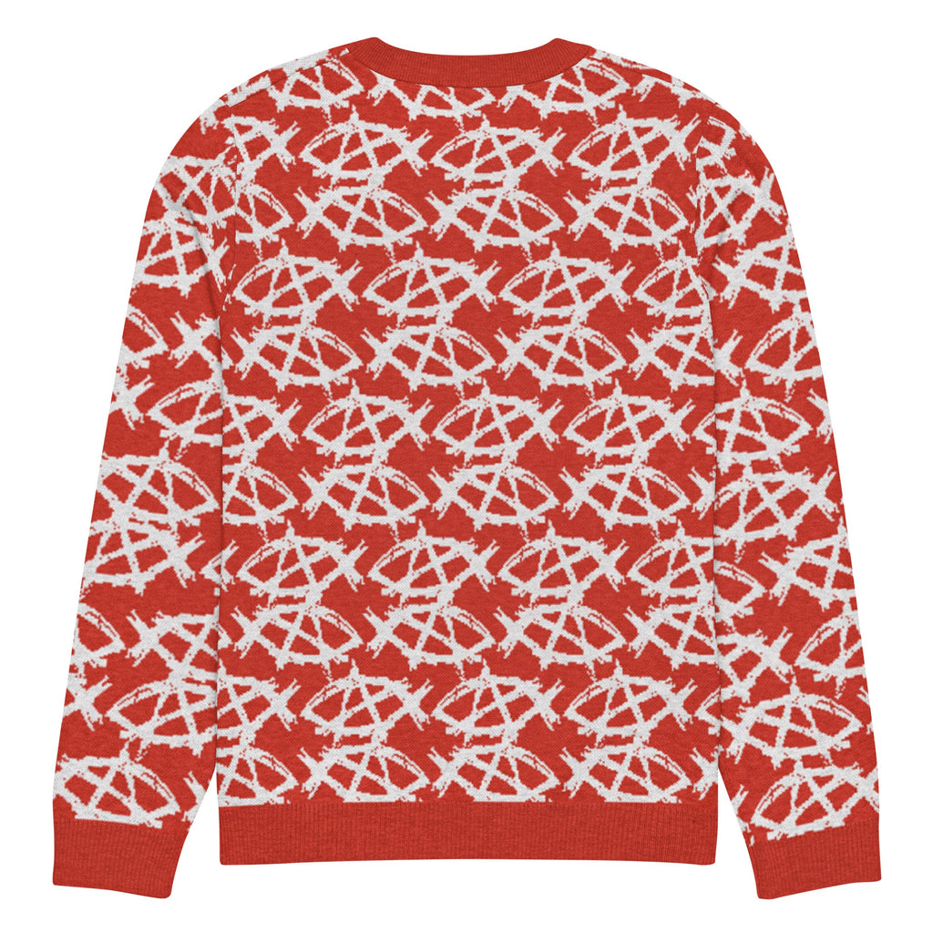 Anarchochristian Knitted crew neck ugly christmas sweater