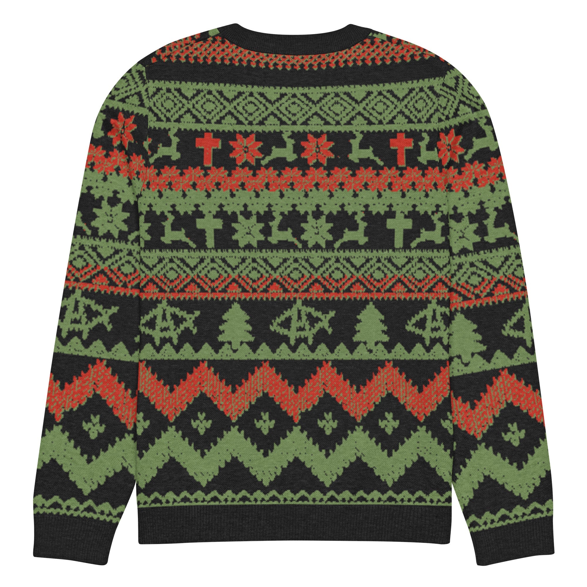 AnarchoChristian No King but Christ Knitted Ugly Christmas Sweater