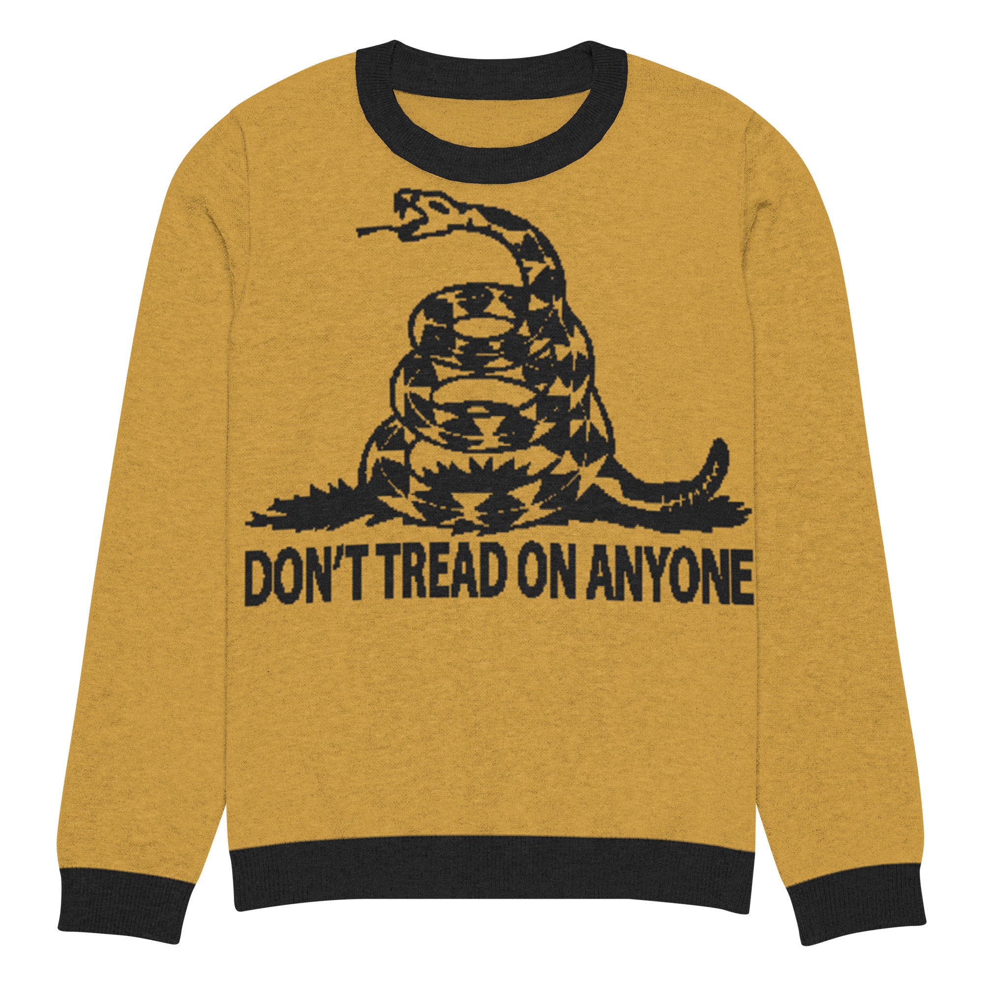 Don't Tread on ANyone Knitted Ugly Christmas  sweater