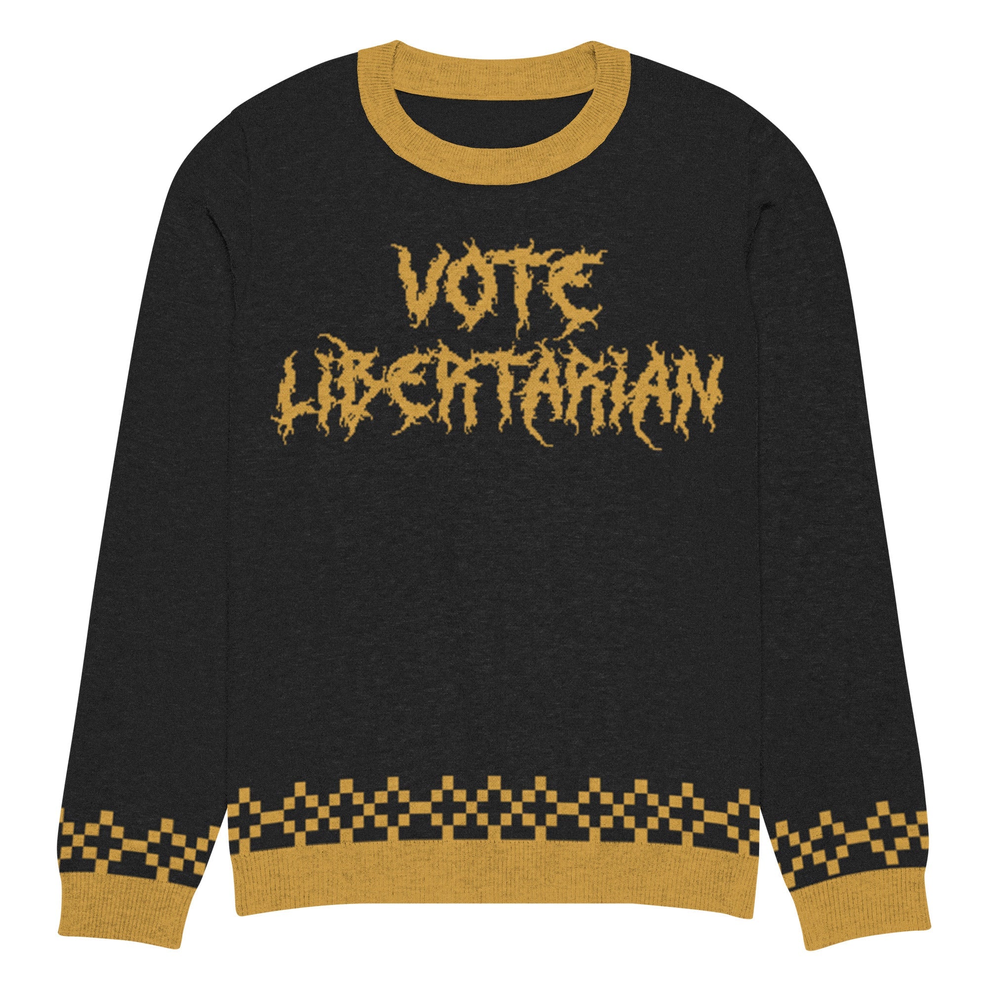 Knitted crew neck sweater