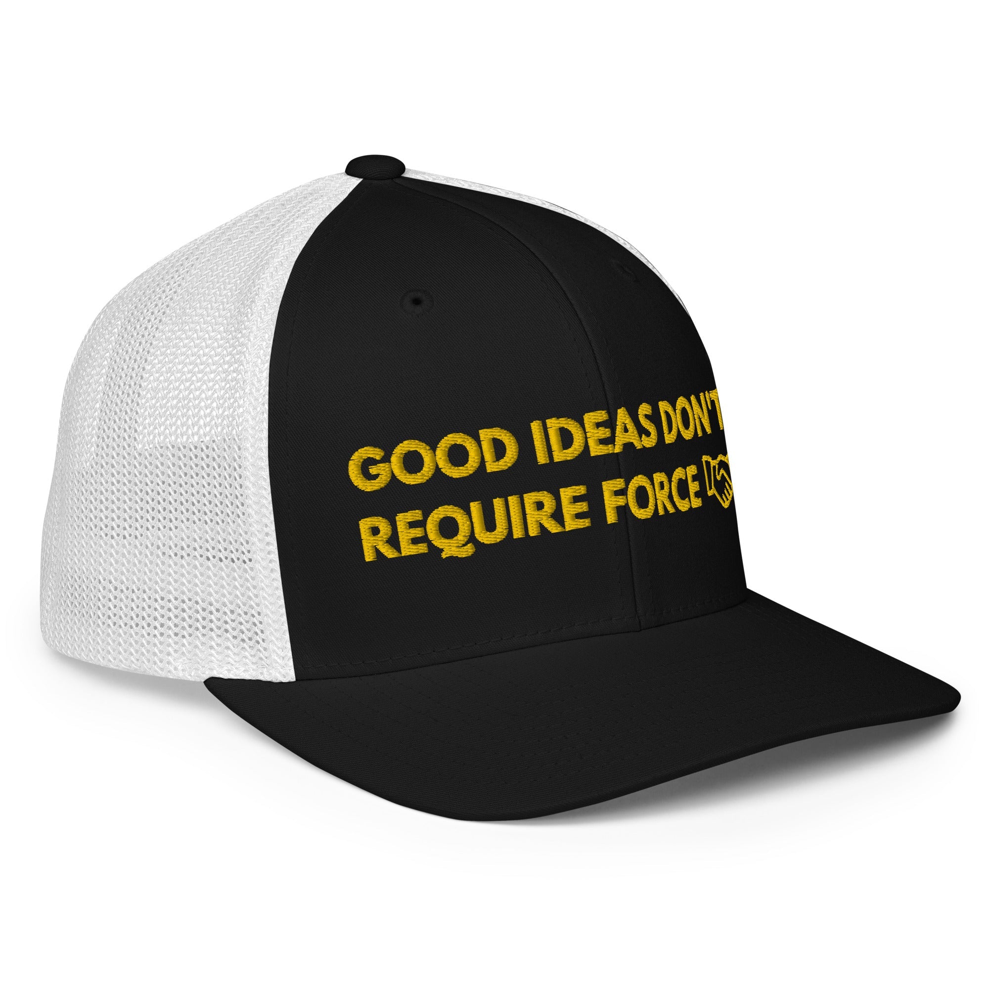 Good Ideas Don't Require Force Closed-back trucker cap