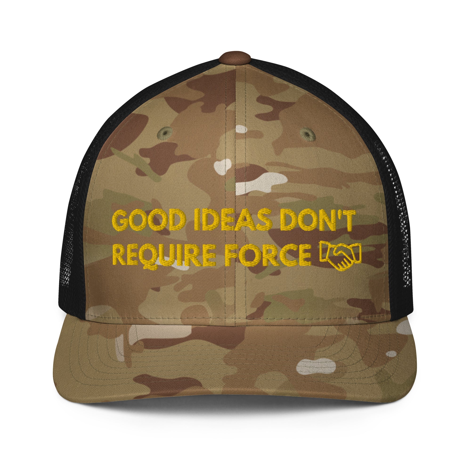 Good Ideas Don't Require Force Closed-back trucker cap