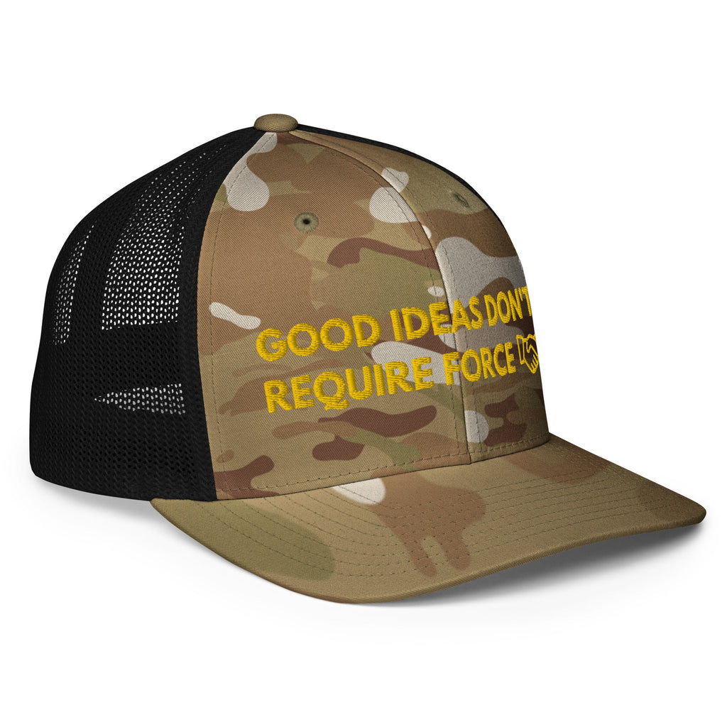 Good Ideas Don't Require Force Closed-back trucker cap