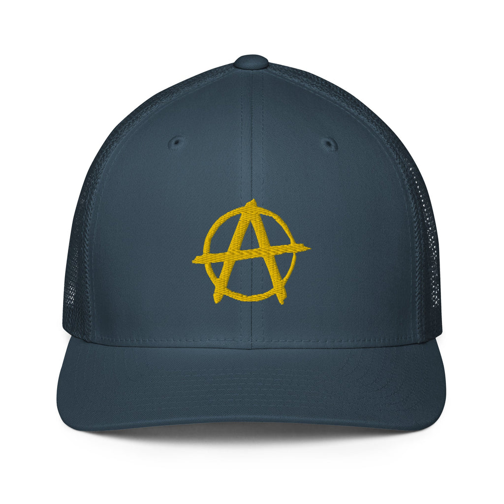 Ancap Anarchy Anarchocapitalism Black & Yellow Closed-back trucker cap