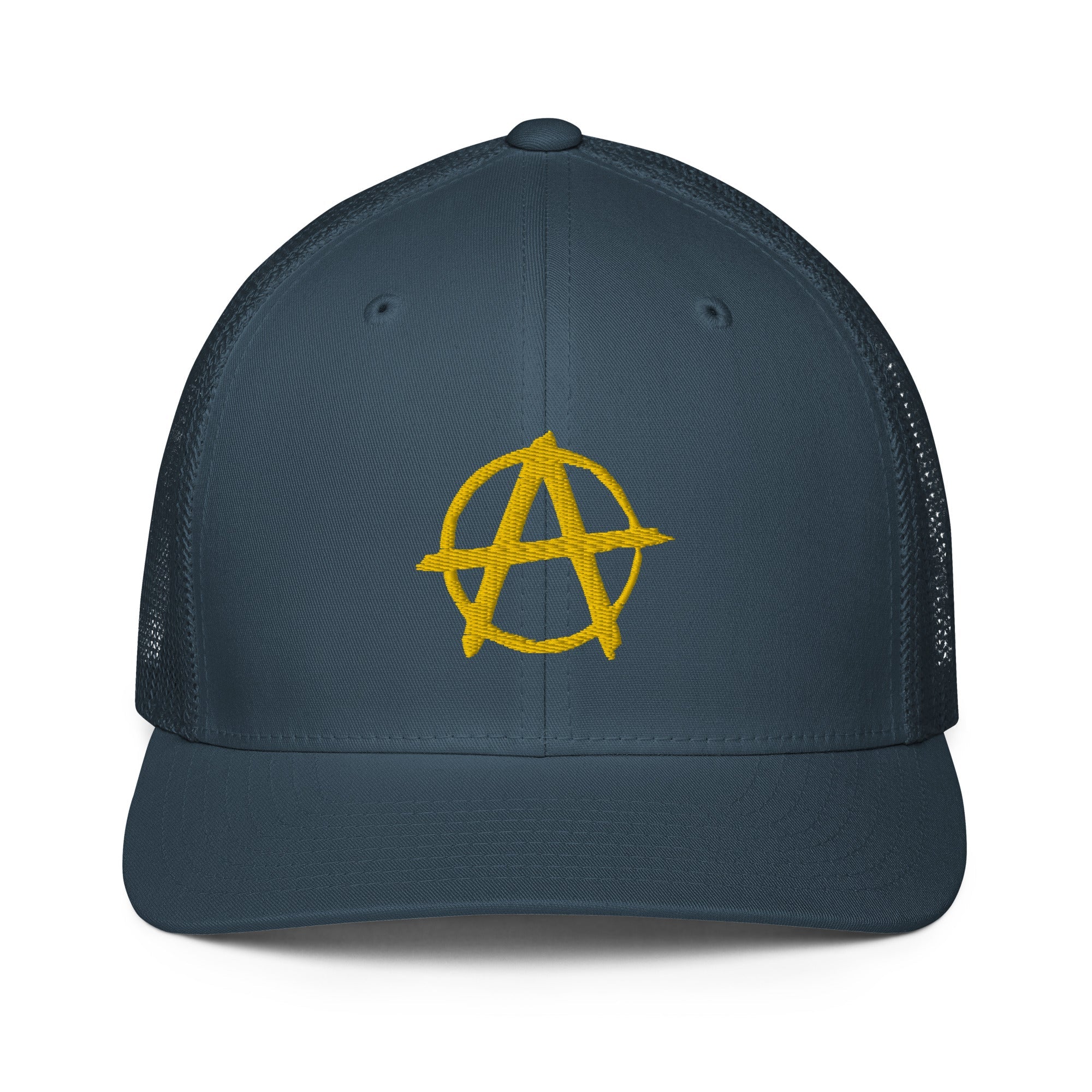 Ancap Anarchy Anarchocapitalism Black & Yellow Closed-back trucker cap