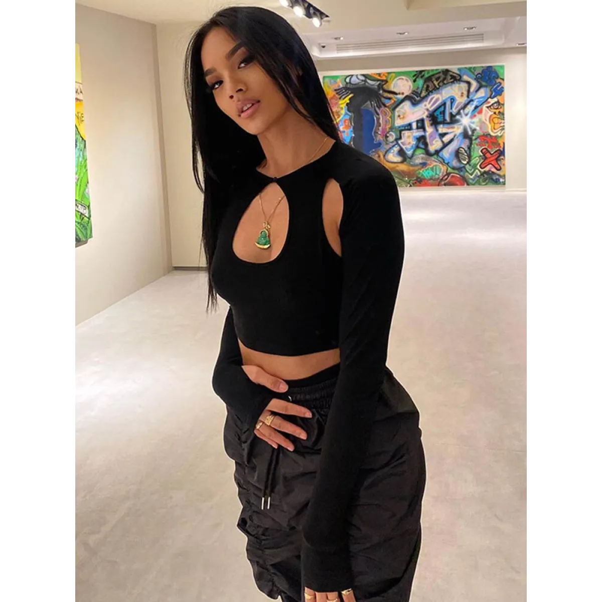 Side With Me Cropped Corset Top