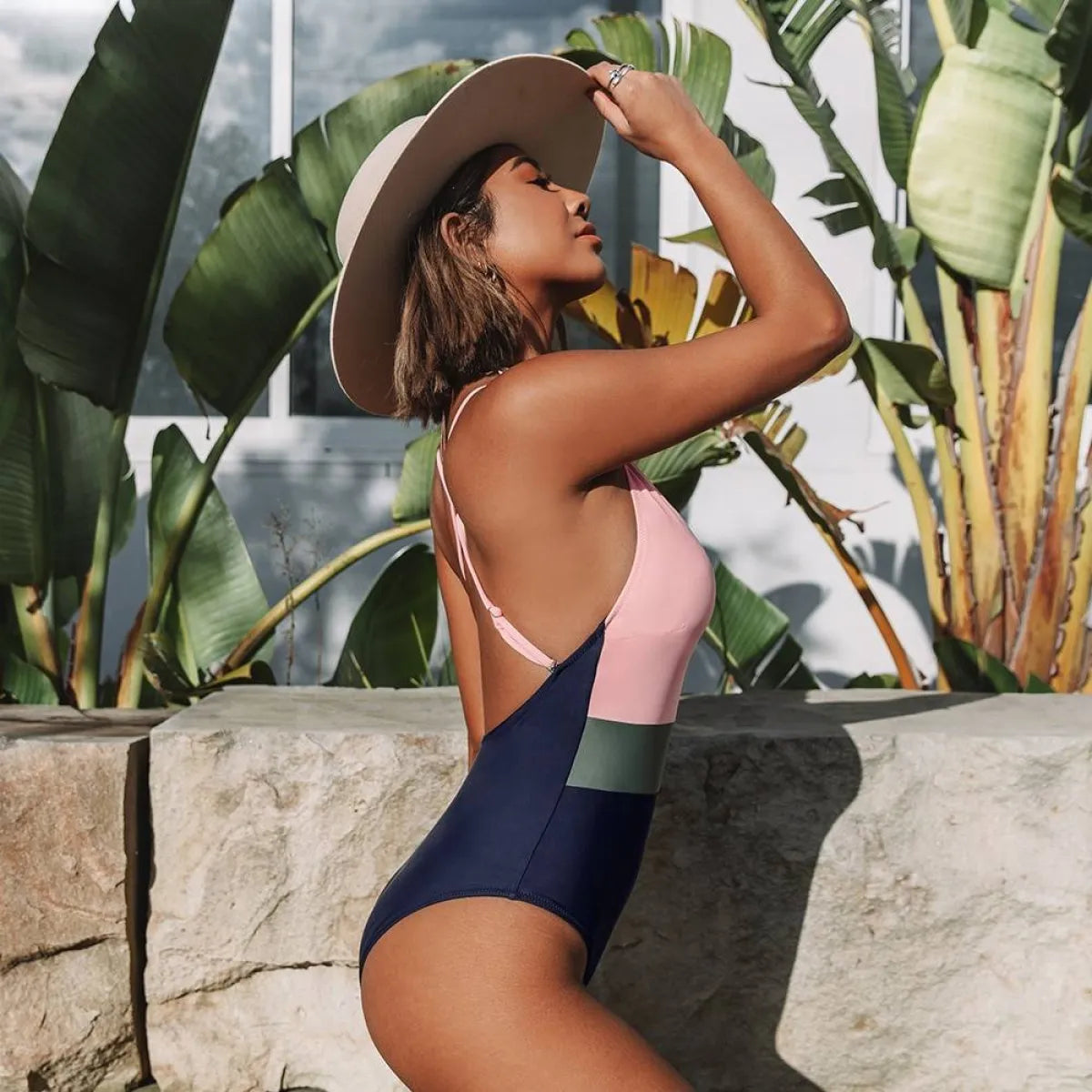 Cross Block One Piece