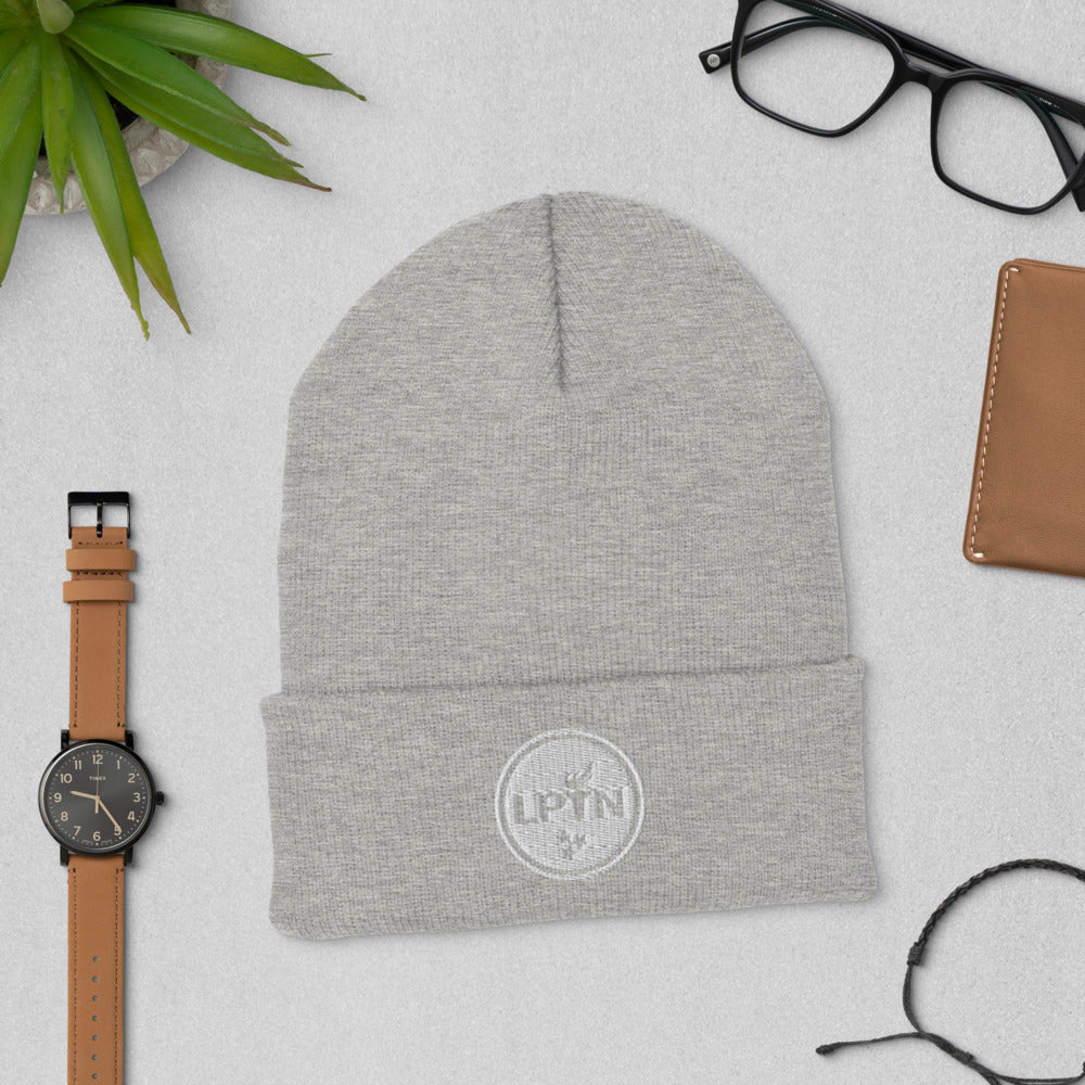 LPTN (White) Cuffed Beanie