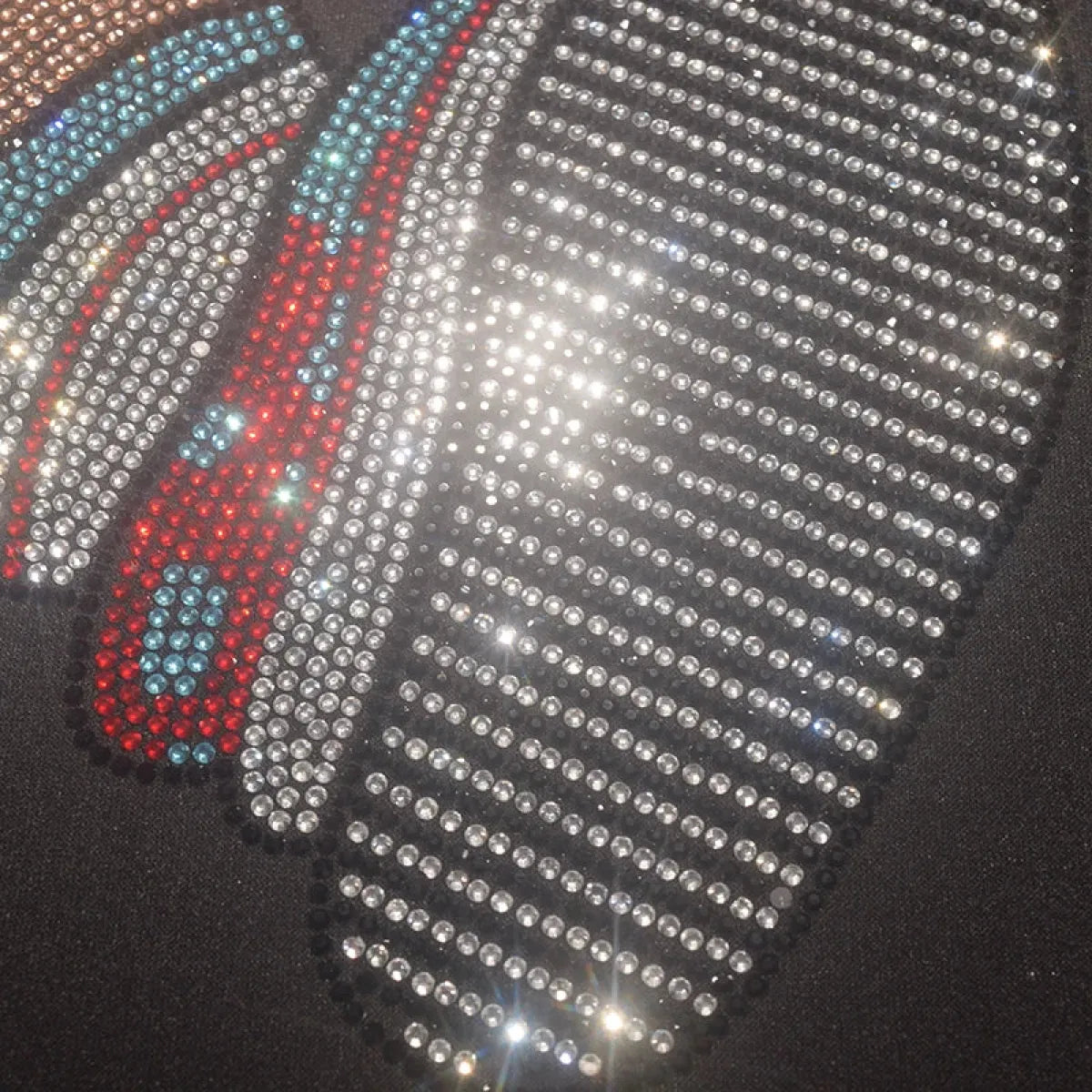 Cute Bear Cotton T-Shirt - Rhinestone Cartoon Top for Women