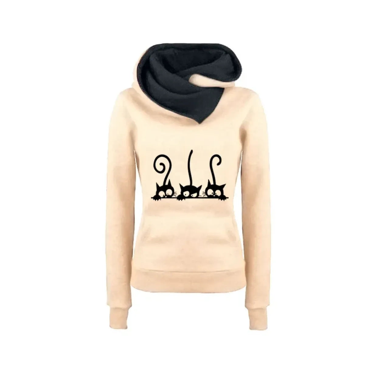 Cute Cat Hoodies for Women - Warm Autumn Winter Casual Sweatshirt