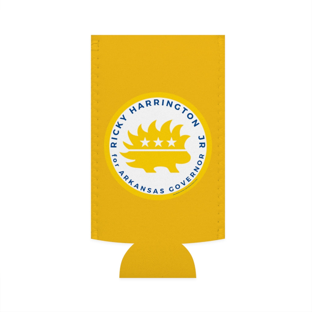 Ricky Harrington for Governor Arkansas Slim Can Cooler