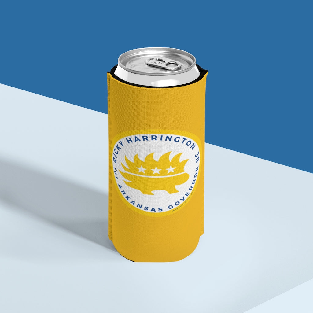 Ricky Harrington for Governor Arkansas Slim Can Cooler