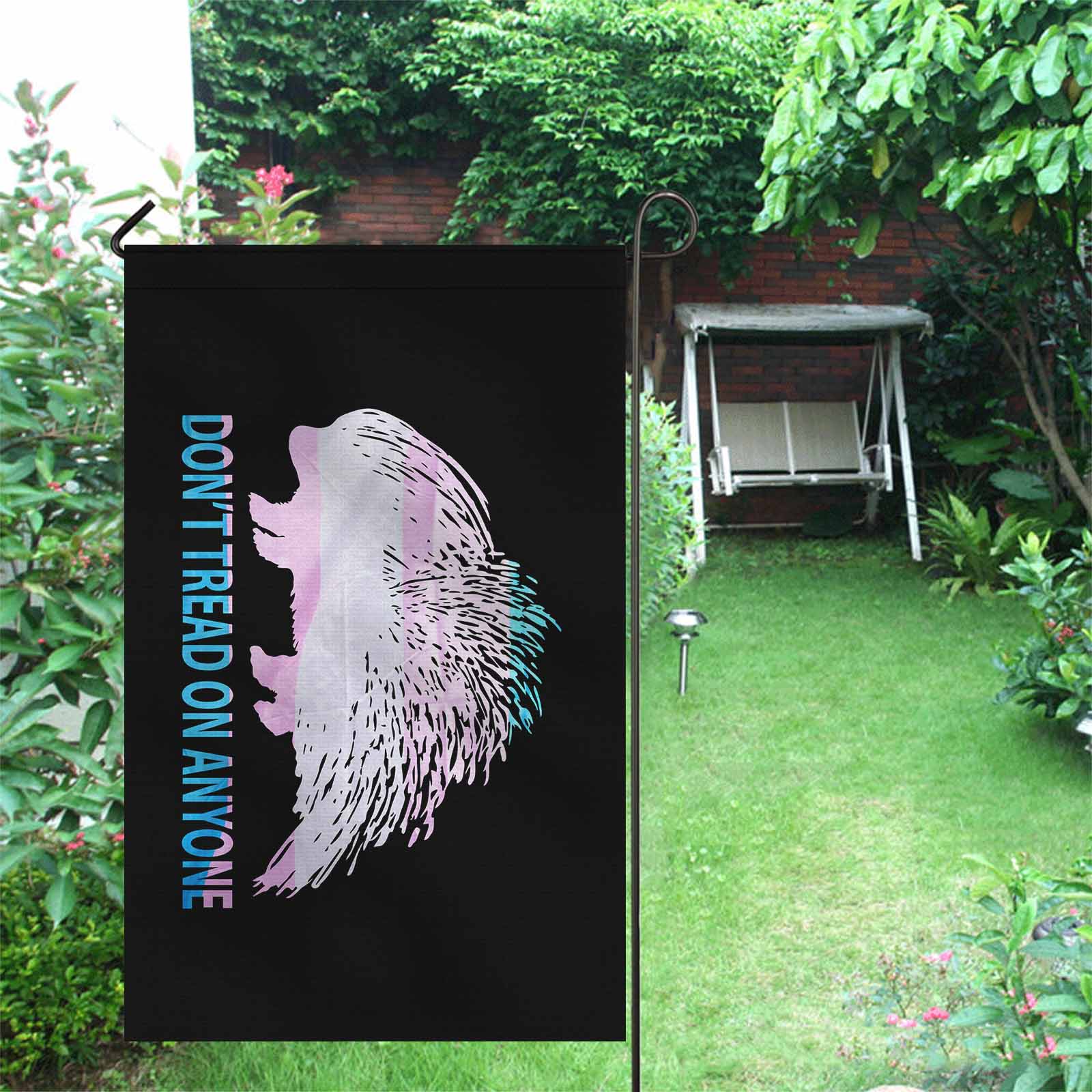 Don't Tread Porcupine - Trans Two Sided Flag
