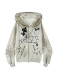 'Basement Rabbit ' Punk Harajuku Fluffy Hood Bunny Ears Hoodie