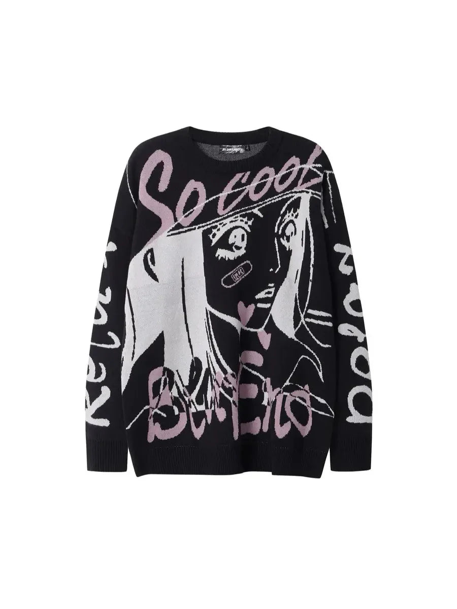 'Manga Girl' Anime Girls Streetstyle Oversized Sweater