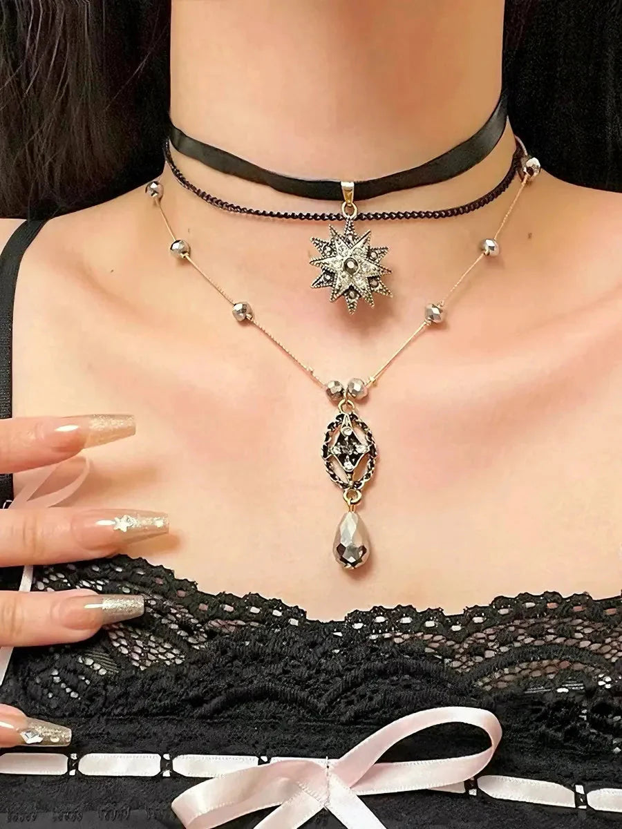 'Lost in Time' Baroque Layered Choker Necklace